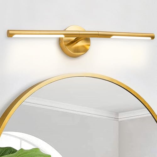 Gold Bathroom Light Fixtures Over Mirror 24 Inch