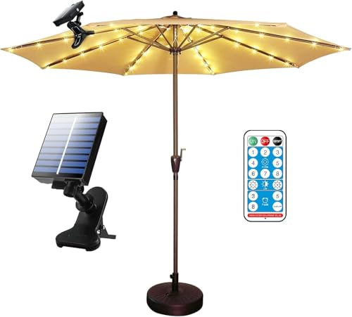 Solar Patio Umbrella Lights (94 Foot)