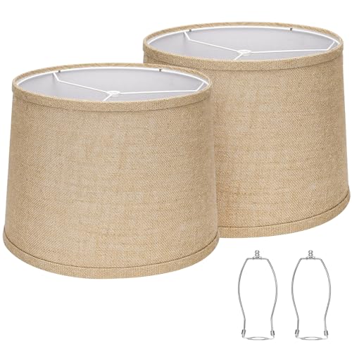 Burlap Lampshades Set of 2