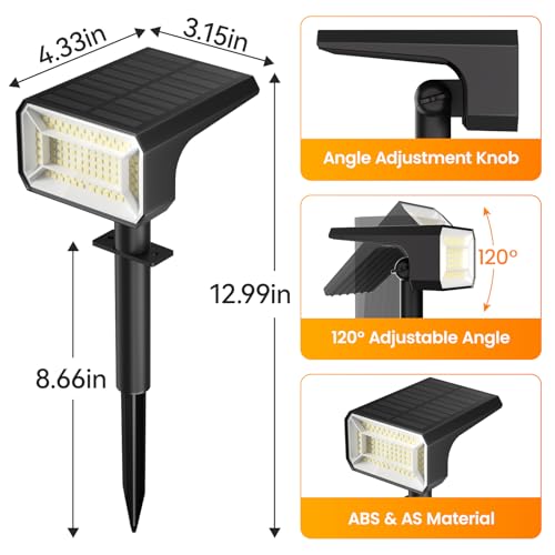 10 Pack Solar Spot Lights Outdoor Waterproof IP67 (10 Count)