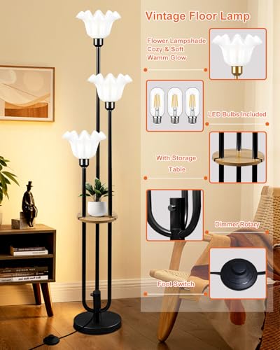 Flower Floor Lamp for Living Room (3 Count)