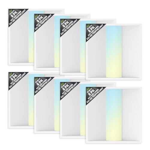 2x2 LED Troffer Center Basket Panel (8 Count)