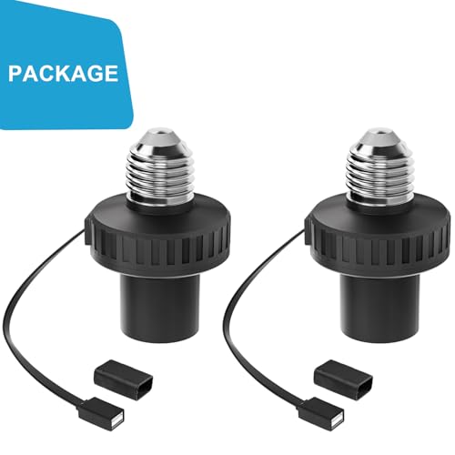 2 Pack Lamp Socket Power Adapter for Wyze Cam v3 (2 Count)