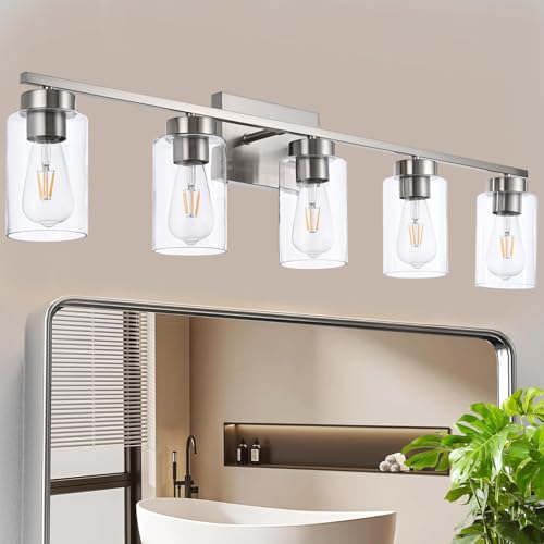 5 Light Bathroom Vanity Light Fixtures (5 Count)