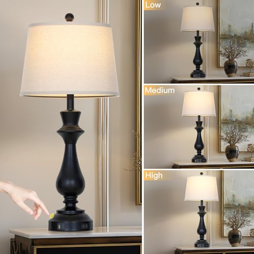 Modern Black Table Lamp for Living Room