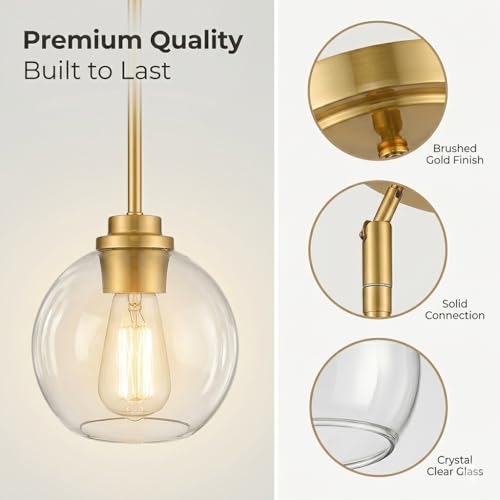Gold Globe Pendant Light