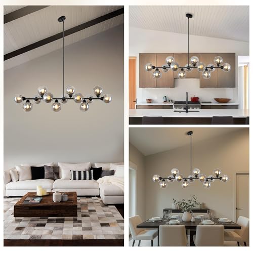 Linear Chandelier Dining Room 59 Inch Sputnik Island Pendant Light