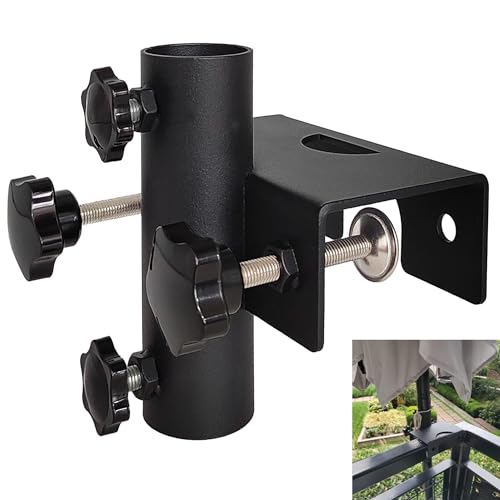 Heavy Duty Parasol Holder Patio Umbrella Stand Mount Umbrella Stand Bench Buddy Umbrella Holder Fixed Clip Umbrella Clamp for Deck