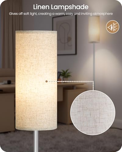 Dimmable Floor Lamps for Living Room with Remote and Foot Switch
