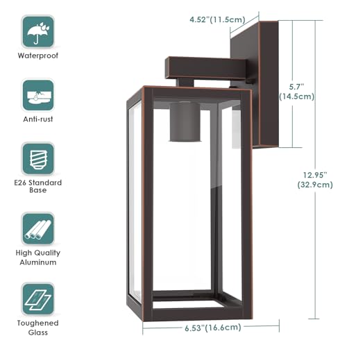 Outdoor Wall Light Fixtures (2 Count)