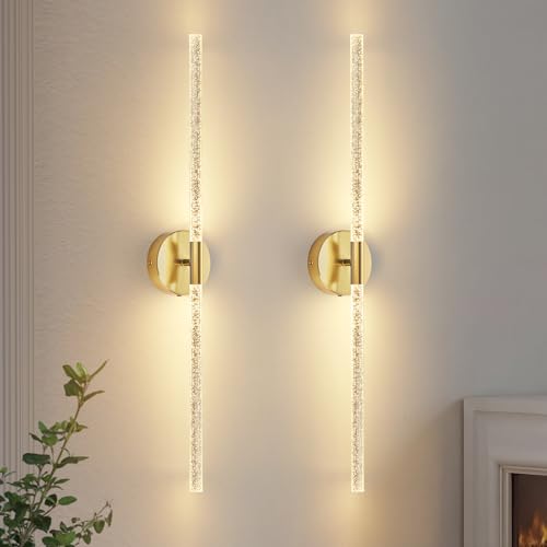 Crystal Inspired Bubble Battery Operated Wall Sconce Set of 2 (2 Count)