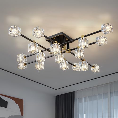 Crystal Sputnik Ceiling Light Fixture