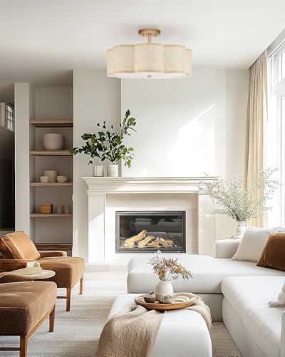 Gold Semi Flush Mount Ceiling Lights