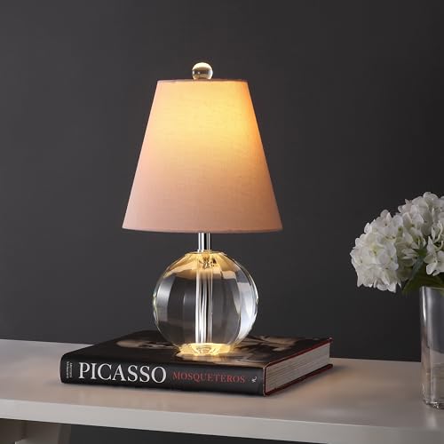 Goddard 16" Crystal Ball Orb Metal LED Table Lamp