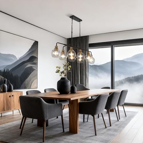 40" Large Rectangular Linear Chandelier