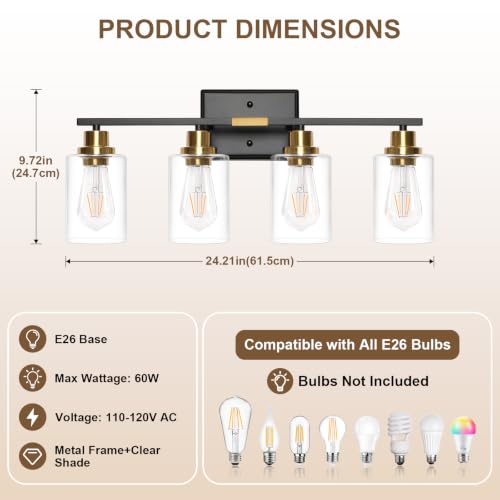 4 Light Bathroom Light Fixtures