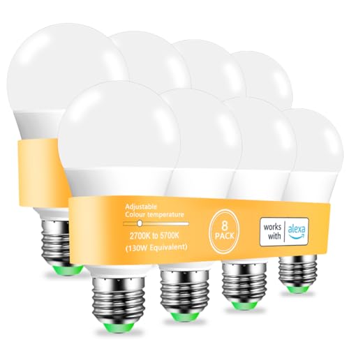 Smart Light Bulbs 130W Equivalent (8 Count)