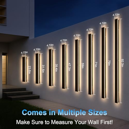 Modern Outdoor Wall Lights (2 Count)