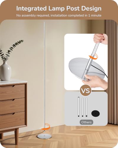 2 Pack 57.5” Corner Lamp with Remote (2 Count)