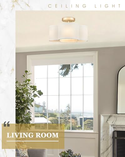Gold Semi Flush Mount Ceiling Lights