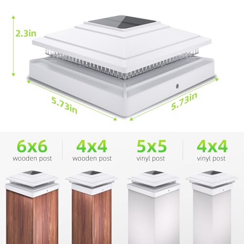 Solar Post Cap Lights 6pack (6 Count)