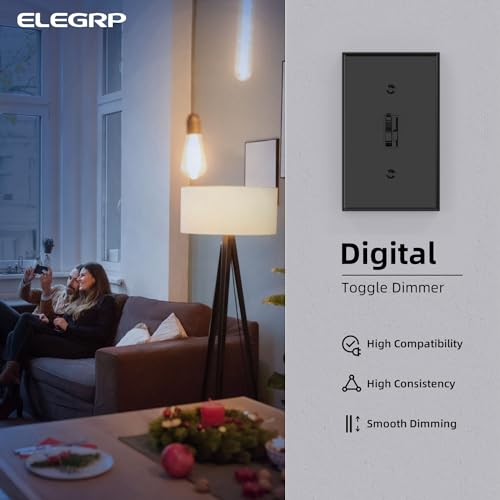 Digital Toggle Dimmer Switch for Dimmable LED