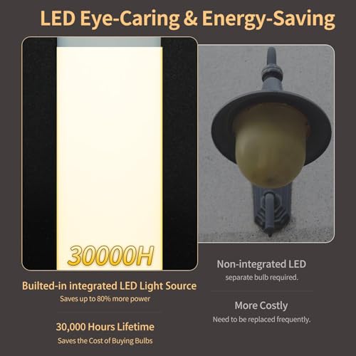 Aluminum LED 18W Modern Wall Sconces Set of 2 Black