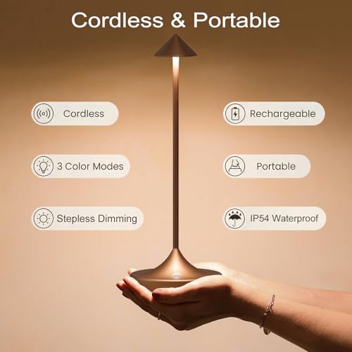 Rechargeable Cordless Table Lamp (2 Count)