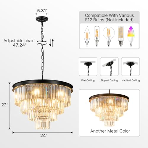 Modern Crystal Chandeliers For Dining Room