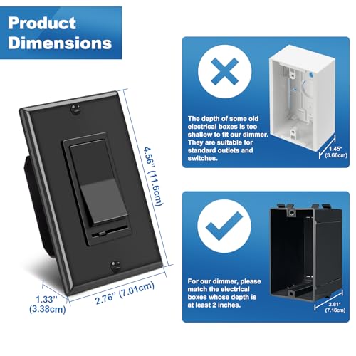 10 Bulk Dimmer Light Switch (10 Count)