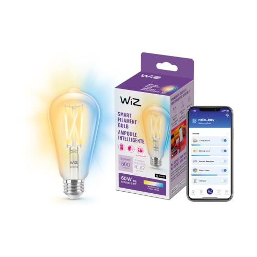 60W ST19 Tunable White Filament LED Smart Light Bulbs