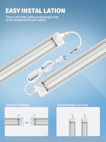 8' Led Shop Lights (10 Count)