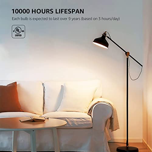 A19 E26 LED Light Bulbs 9W 800 Lumens Soft White 2700k 3 Pack (3 Count)