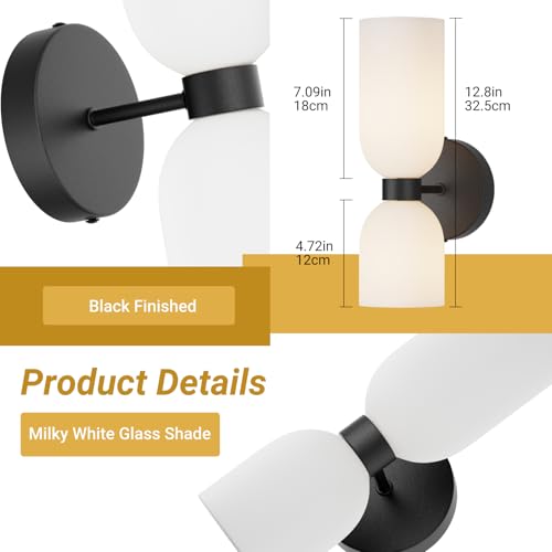Black Wall Sconces Set of Two (2 Count)