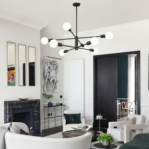 11" 52" Height Adjustable Sputnik Chandeliers Dining Room Light Fixture