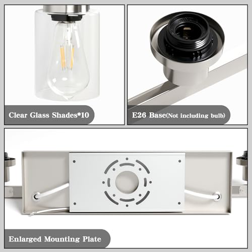 Brushed Nickel Bathroom Vanity Light 10