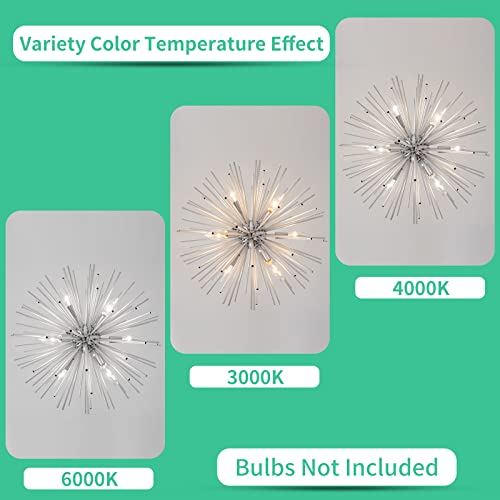 Modern Chrome Sputnik Chandeliers