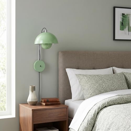 Mid Century Modern Bud Plug in Wall Sconces for Bedroom