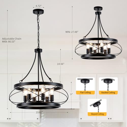 6 Light Farmhouse Chandelier