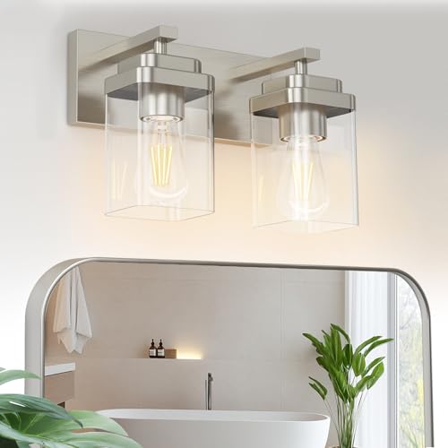Brushed Nickel Bathroom Light Fixtures