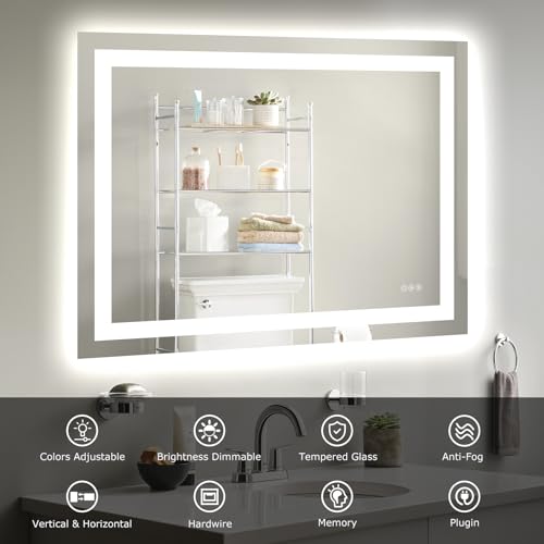 40"X30" LED Bathroom Mirror with Lights