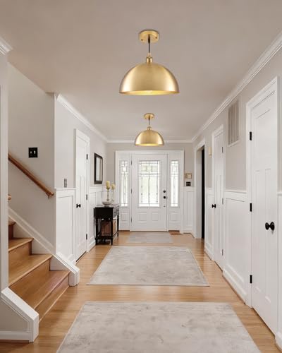 Gold Pendant Lights (2 Count)
