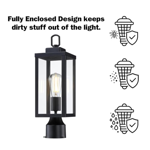 Outdoor Post Light Fixture (2 Count)