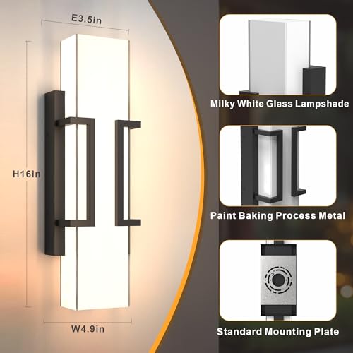 Modern Dusk to Dawn Outdoor Wall Lights