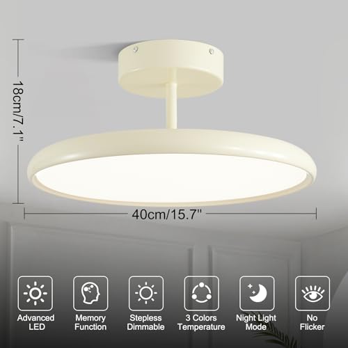 Nordic Semi Flush Ceiling Light