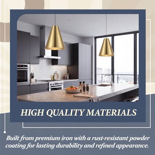 2 Pack Gold Cone Replacement Lamp Shades (2 Count)