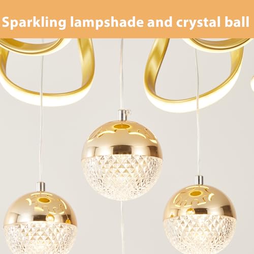 Modern Gold LED Chandeliers