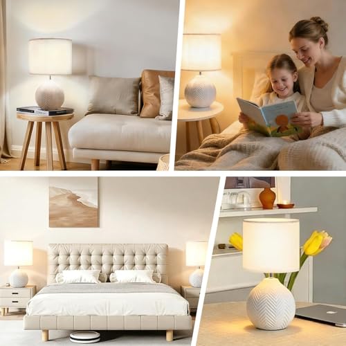 18.5" Ceramic Table Lamps Set of 2 (2 Count)