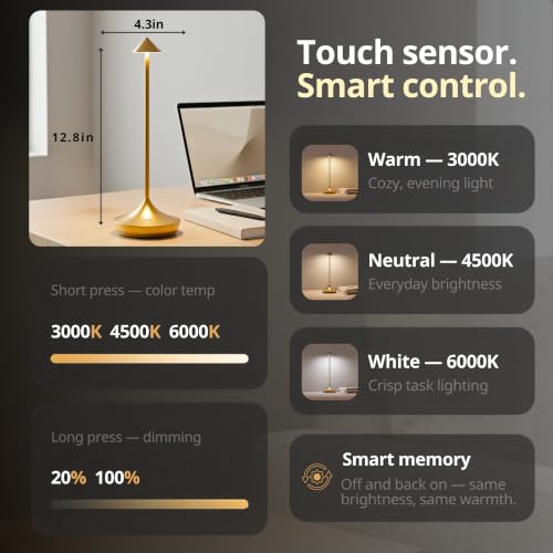 Cordless Rechargeable Table Lamp