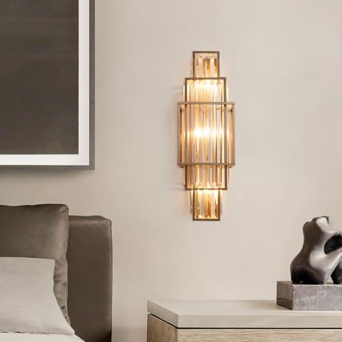 Gold Elegant Crystal Wall Sconce 3